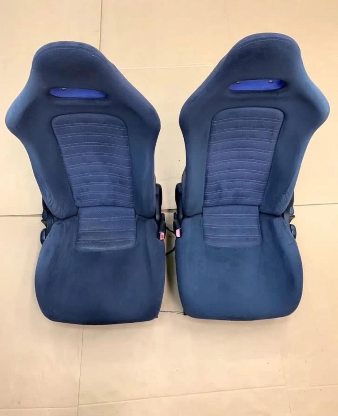 R33 GTR OEM Front Blue Seats 1 R33 GTR OEM Front Blue Seats